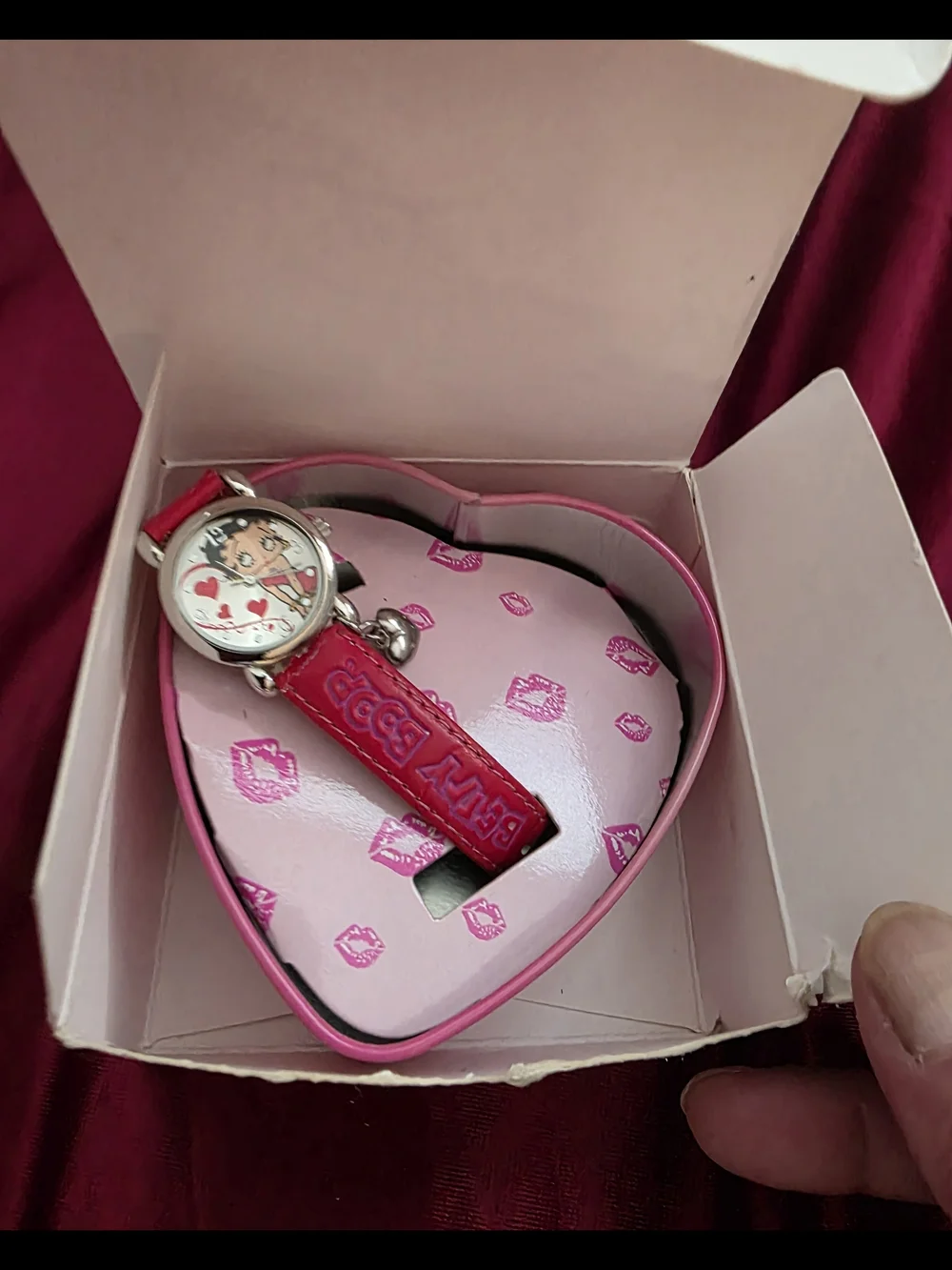 Betty Boop Women's Red Watch